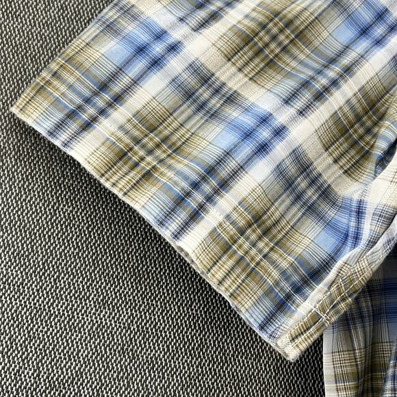 Duke’s Sportswear Men’s Cotton Blend Plaid Short Sleeve Button Up Shirt Size 2XL - Picture 6 of 11